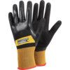 8803 Tegera® Infinity Mechanical Hazard Gloves, Black/Yellow, Nylon Liner, Nitrile/Polyurethane Coating, EN388: 2016, 4, 1, 2, 1, X, Size 7 thumbnail-0