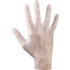 Disposable Gloves, Clear, Vinyl, 20mil Thickness, Powder Free, Size L, Pack of 100 thumbnail-1