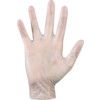 Disposable Gloves, Clear, Vinyl, 20mil Thickness, Powder Free, Size XL, Pack of 100 thumbnail-2