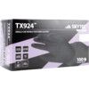 TX924 Disposable Gloves, Black, Nitrile, 7.8mil Thickness, Powder Free, Size 2XL, Pack of 100 thumbnail-3