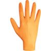 TX925 Disposable Gloves, Orange, Nitrile, 7.8mil Thickness, Powder Free, Size M, Pack of 100 thumbnail-1