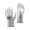 B0500, General Handling Gloves, White, Polyurethane Coating, Nylon Liner, Size 7 thumbnail-0