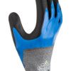 S-Tex, Cut Resistant Gloves, Black/Blue/Grey, EN388: 2016, 4, X, 4, 1, D, Nitrile Foam ¾ Coated, Hagane Coil®, Size 7 thumbnail-3