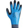 306 Mechanical Hazard Gloves, Black/Blue, Nylon/Polyester Liner, Latex Coating, EN388: 2016, 2, 1, 2, 1, X, Size 10 thumbnail-1