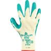 310 Mechanical Hazard Gloves, Green/Natural, Cotton Liner, Latex Coating, EN388: 2016, 2, 1, 4, 2, X, Size 8 thumbnail-1