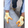 310 Mechanical Hazard Gloves, Green/Natural, Cotton Liner, Latex Coating, EN388: 2016, 2, 1, 4, 2, X, Size 8 thumbnail-4