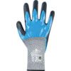 376 Mechanical Hazard Gloves, Black/Blue/Grey, Hagane Coil Liner, Nitrile Coating, EN388: 2016, 4, 1, 2, 1, X, Size 9 thumbnail-1