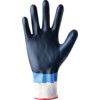 377 Mechanical Hazard Gloves, Black/Blue/White, Nylon/Polyester Liner, Nitrile Coating, EN388: 2003, 4, 1, 2, 1, Size 10 thumbnail-2