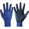 380 Mechanical Hazard Gloves, Black/Blue, Nylon Liner, Nitrile Foam Coating, EN388: 2016, 3, 1, 2, 1, X, Size 9 thumbnail-0