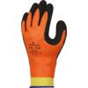 SHOWA 406 LATEX COAT INSULATED GRIP GLOVE ORANGE/BLACK SIZE 8/L thumbnail-1