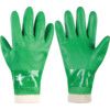 600, General Handling Gloves, Green, PVC Coating, Cotton Liner, Size 9 thumbnail-0