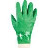 600, General Handling Gloves, Green, PVC Coating, Cotton Liner, Size 10 thumbnail-1