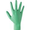 6110PF Disposable Gloves, Green, Nitrile, 4mil Thickness, Powder Free, Size S, Pack of 100 thumbnail-1