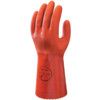 620, Chemical Resistant Gauntlet, Orange, PVC, Cotton Liner, Size 8 thumbnail-0