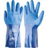 720, Chemical Resistant Gauntlet, Blue, Nitrile, Nylon Liner, Size 8 thumbnail-0