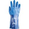 720, Chemical Resistant Gauntlet, Blue, Nitrile, Nylon Liner, Size 8 thumbnail-1