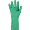 731, Chemical Resistant Gauntlet, Green, Nitrile, Cotton Flocked Liner, Size 10 thumbnail-2