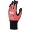 Crest™, General Handling Gloves, Red/Black/Blue, Crinkle Nitrile Coating, Genium™ Liner, Size S thumbnail-0