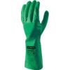 Dakota, Chemical Resistant Gauntlet, Green, Nitrile, Cotton Flocked Liner, Size 10 thumbnail-0