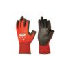 SKY712 Digit 1, General Handling Gloves, Black/Red, Polyurethane Coating, Nylon Liner, Size 9 thumbnail-0