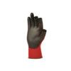 SKY712 Digit 1, General Handling Gloves, Black/Red, Polyurethane Coating, Nylon Liner, Size 9 thumbnail-2