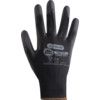 Tons TP-1, Abrasion Resistant Gloves, Black, Polyurethane Coating, 13 Gauge Polyester Liner, EN388: 2016 4131X, Size 10 thumbnail-1