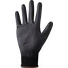 Tons TP-1, Abrasion Resistant Gloves, Black, Polyurethane Coating, 13 Gauge Polyester Liner, EN388: 2016 4131X, Size 7 thumbnail-2