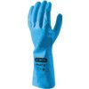 Frisco, Chemical Resistant Gauntlet, Blue, Nitrile, Cotton Flocked Liner, Size 9 thumbnail-0