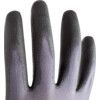 Mechanical Hazard Gloves, Black/Grey, Nylon/Spandex Liner, Polyurethane Coating, EN388: 2016, 4, 1, 2, 1, X, Size 10 thumbnail-3