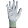 Cut Resistant Gloves, 13 Gauge Cut D, Size 10, Green & Grey, Nylon-PU Palm, EN388: 2016 thumbnail-2