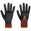 Diamond Black Skin, Cut Resistant Gloves, Black, EN388: 2016, 4, X, 4, 2, D, Nitrile Foam ¾ Coated, Dyneema®, Size 9 thumbnail-0