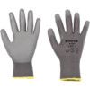 2100250 Mechanical Hazard Gloves, Grey, Polyamide Liner, Polyurethane Coating, EN388: 2016, 3, 1, 3, 1, X, Size 10 thumbnail-0