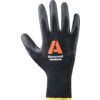 2132251 Vertigo Check & Go, General Handling Gloves, Black, Polyurethane Coating, Polyamide Liner, Size 10 thumbnail-1