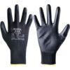 Ultrane 548 Mechanical Hazard Gloves, Black, Polyamide Liner, Polyurethane Coating, EN388: 2016, 3, 1, 2, 1, A, Size 10 thumbnail-0