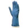 Ultranitril 495, Chemical Resistant Gloves, Blue, Nitrile, Cotton Flocked Liner, Size 9 thumbnail-0