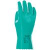 Fleximax, Chemical Resistant Gauntlet, Green, Nitrile, Interlock Cotton Liner, Size 9 thumbnail-0