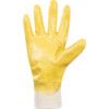 N250Y Nitrotough Mechanical Hazard Gloves, Yellow, Cotton Liner, Nitrile Coating, EN388: 2016, 4, 1, 1, 1, A, Size 8 thumbnail-2