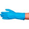 U12B Foodsure, Chemical Resistant Gloves, Blue, Latex, Cotton Flocked Liner, Size 8.5 thumbnail-0