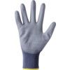 2400250 Perfect Poly Mechanical Hazard Gloves, Grey, Polyamide Liner, Polyurethane Coating, EN388: 2016, 4, 1, 2, 1, X, Size 10 thumbnail-2