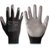 2400251 Perfect Poly Mechanical Hazard Gloves, Black/Grey, Polyamide Liner, Polyurethane Coating, EN388: 2016, 4, 1, 2, 1, X, Size 7 thumbnail-0