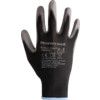 2400251 Perfect Poly Mechanical Hazard Gloves, Black/Grey, Polyamide Liner, Polyurethane Coating, EN388: 2016, 4, 1, 2, 1, X, Size 9 thumbnail-1