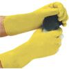 142-MAT Matrix, Chemical Resistant Gloves, Yellow, Rubber, Cotton Flocked Liner, Size 9 thumbnail-0