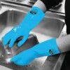 SHIELD 2 HOUSEHOLD RUBBER GLOVES BLUE (M) thumbnail-0