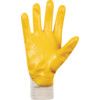 9311 Nitron Lite Mechanical Hazard Gloves, White/Yellow, Cotton Liner, Nitrile Coating, EN388: 2003, 4, 1, 1, 1, Size 8 thumbnail-2