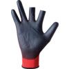 9331 Matrix Mechanical Hazard Gloves, Black/Red, Nylon Liner, Polyurethane Coating, EN388: 2016, 3, 1, 3, 1, X, Size 9 thumbnail-2