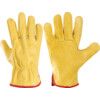 DR100 Daytona Mechanical Hazard Gloves, Yellow, Fleece Liner, Leather Coating, EN388: 2003, 2, 1, 2, 2, Size 8 thumbnail-0