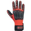 Multi-Task E Mechanical Hazard Gloves, Black/Red, Nylon Liner, Nitrile Coating, EN388: 2016, 4, 1, 4, 1, X, Size 10 thumbnail-1