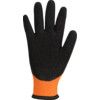 RHD Reflex, Cold Resistant Gloves, Black/Orange, Thermal Yarn Liner, Latex Coating, Size 8 thumbnail-1