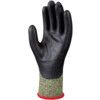 Cut Resistant Gloves, Black/Green, EN388: 2016, 4, X, 2, 4, F, Sponge Nitrile Palm Coated, Aramid/Polyester, Size 8 thumbnail-1