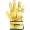 Rigger Gloves, Yellow, Leather Coating, Fleece/Nylon Liner, Size 10 thumbnail-1